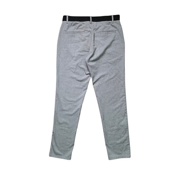 ZARA Men’s Gray Slim Fit Dress Pants Black Waistband Detail Size M - Picture 3 of 6